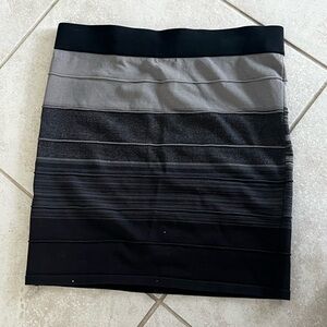 Bebe brand Elegant Black and Gray Women's Bebe Skirt
